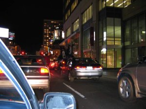 Downtown Toronto after Leafs won the Quarter Finals 12.JPG